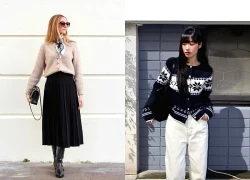 Giai điệu dịu dàng của mùa cùng áo len dệt kim, cardigan mềm mại