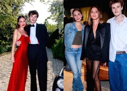 Con trai Beckham đắm đuối hôn bạn gái hơn 10 tuổi