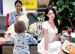 Bế con đi tiêm, mẹ bỉm gây sốt vì giống 'mỹ nhân đẹp nhất Philippines'