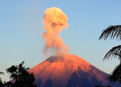 Núi lửa Semeru 'thức giấc', cột tro bốc cao 800m