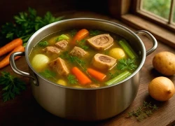 Nước hầm xương và những tác dụng bất ngờ với cơ thể