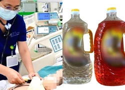 Trẻ suy hô hấp nặng do uống nhầm dầu thắp đèn bàn thờ