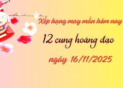 Xếp hạng may mắn tử vi 12 cung hoàng đạo ngày 16/11/2025: Xử Nữ top 10 điểm