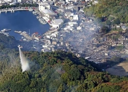 Cháy kinh hoàng thiêu rụi 170 ngôi nhà ở Nhật Bản