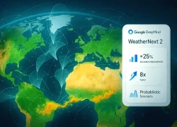 Google ra mắt mô hình AI dự báo thời tiết nhanh và chính xác