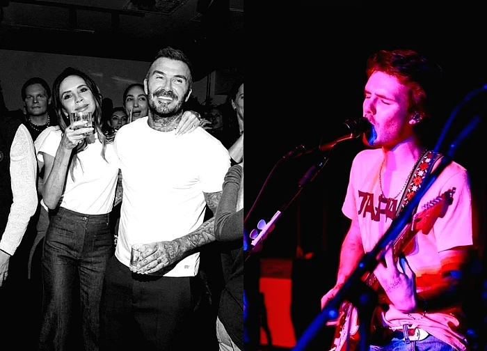 Vợ chồng Beckham 'bật khóc vì con'