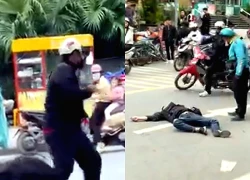 Công an vào cuộc vụ người đàn ông đá gục đối phương giữa đường ở Hà Nội