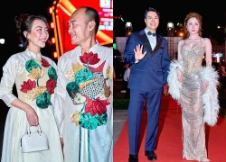 Diễn viên Việt Anh tình tứ bên Quỳnh Nga sánh bước trên thảm đỏ LHP Việt Nam