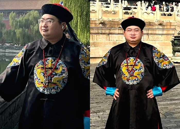 Khách Việt gây 'sốt' vì bức ảnh giống Hòa Thân khi du lịch Trung Quốc