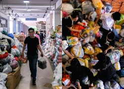 Những 'núi' hàng hóa ở TP.HCM chờ chuyển đi ủng hộ miền Trung