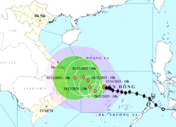 Bão Koto suy yếu dần khi gặp không khí lạnh chiều 28/11
