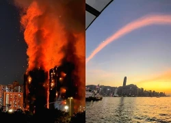 "Cây cầu lạ" xuất hiện trên bầu trời Hong Kong (Trung Quốc) sau 3 tiếng cháy như tận thế