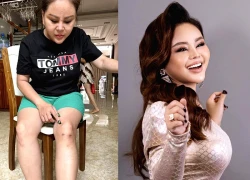 Lê Giang một mình chống chọi với bệnh lạ, bất lực chỉ biết lếch vào nhà tắm khóc