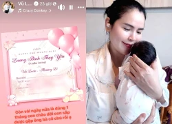 Vợ chồng Vũ Luân - Phương Lê làm tiệc đầy tháng cho ái nữ, đặt tên quá ý nghĩa