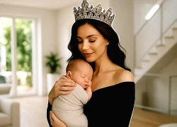 Á hậu của cuộc thi "chánh cung" mất tích bí ẩn, hoá ra vừa sinh quý tử đầu lòng!