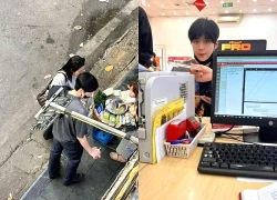 Kim Seon Ho dạo phố Hà Nội, mua cốm, mua cả... Iphone!