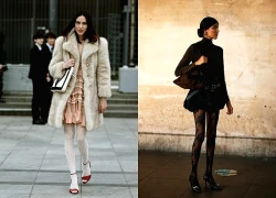 Quần tất ren, điểm nhấn nổi bật giữa mùa đông giá lạnh