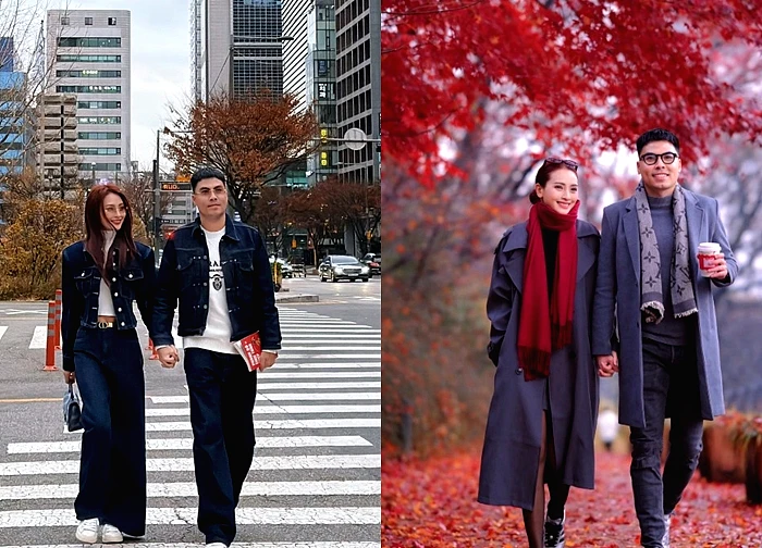 Tuyển thủ Việt Nam và MC Mù Tạt tung bộ ảnh đẹp như bước ra từ phim Hàn sau màn cầu hôn chấn động MXH