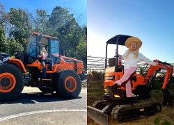 Chuyện chưa từng có: Mỹ nhân trở thành đại sứ nhờ biết lái máy xúc