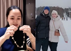 Duy Mạnh chi mạnh tay mừng sinh nhật vợ: Tặng vòng cổ 300 triệu, tôn lên khí chất tiểu thư Hà thành