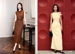 Diện đầm dài, khoác blazer chưa đủ, thêm thắt lưng mới thật sành điệu