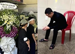 Chồng gục trước di ảnh của 3 mẹ con vụ cháy quán ốc, người thân khóc nghẹn