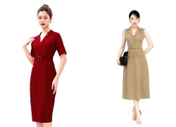 Đầm phối thắt lưng, bí quyết tôn dáng trong tích tắc