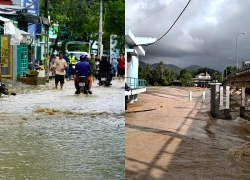 Dự báo xuất hiện đợt lũ mới trên sông Cái Nha Trang, nhiều nơi bị ngập