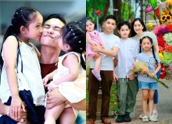 Hai con gái xinh yêu như công chúa giúp Khánh Thi "quản chặt" Phan Hiển