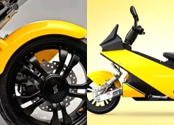 Xe máy điện thiết kế độc đáo với hệ thống hub-center steering tiên tiến