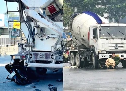 Xe máy tông đuôi xe bồn ở TPHCM, 2 thanh niên nguy kịch