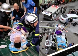 Bé trai 11 tuổi rơi từ tầng cao chung cư ở Hà Nội xuống mái siêu thị