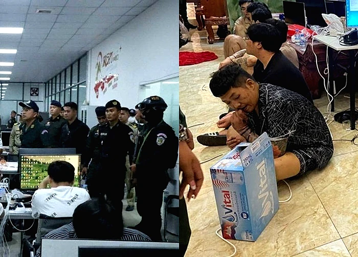 Campuchia triệt phá đường dây lừa đảo trực tuyến