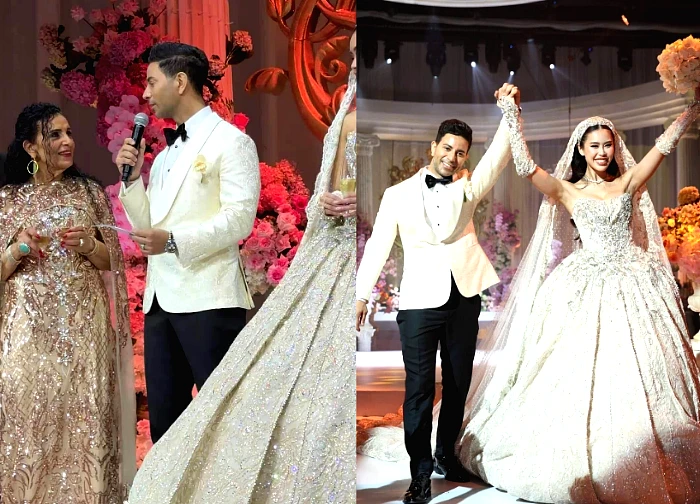 Justin xúc động trong lễ cưới nhà tỷ phú Johnathan