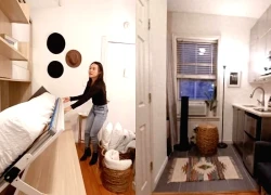 Nhà đất Hong Kong tàn khốc tới mức này: Cặp vợ chồng vặn người mới ngủ nổi trong căn phòng chưa đến 10m