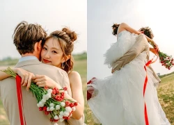 Nữ ca sĩ quốc dân tuyên bố kết hôn với chồng Tây, ảnh cưới bắt trọn khoảnh khắc ông xã nhấc bổng cô đẹp như phim ngôn tình!