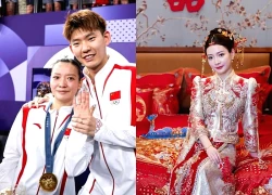 Nữ hoàng cầu lông xinh đẹp như tiên nữ trong ngày cưới ngôi sao cùng đội tuyển