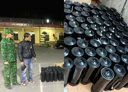 Phát hiện ô tô chở 88 bình nghi là khí cười ở Quảng Ninh