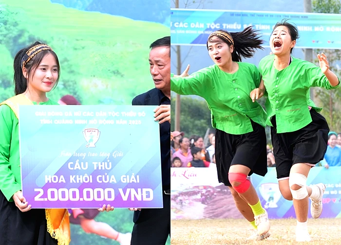 Sơn nữ Lào Cai trở thành Hoa khôi giải bóng đá nữ các dân tộc thiểu số là ai?