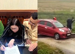 Tàu phải dừng khẩn cấp vì ô tô mắc kẹt trên đường ray, nữ tài xế bị phạt