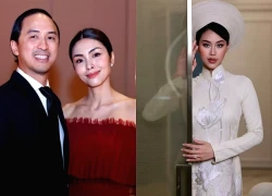 Tiên Nguyễn mặc áo dài may từ tơ sen cực hiếm, Hà Tăng mặc váy phong thuỷ?