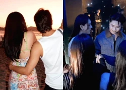 Bích Phương nắm tay, xoa vai tình tứ, còn Tăng Duy Tân thì cười không khép miệng