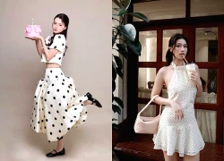 Họa tiết chấm bi trở lại mang theo vẻ đẹp dịu dàng