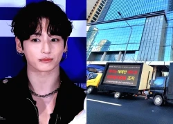 Người hâm mộ gửi xe tải biểu tình chuyện Jungkook - Winter hẹn hò