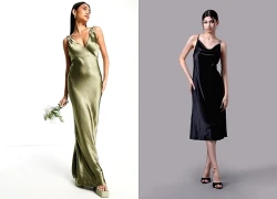 Quyến rũ kiêu kỳ với chiếc váy lụa satin mềm mại