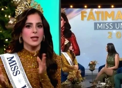 Tân Miss Universe nổi giận bỏ về ngay trên sóng trực tiếp, lộ cái "nết" lồi lõm