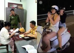 Tịch thu chiếc Vespa của cô gái buông hai tay khi lái xe ở TPHCM