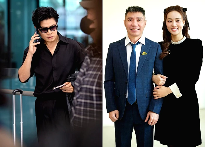 Vợ chồng NSND Công Lý tình cảm không ngờ, 'nhạc sĩ tỷ view' đẹp trai ở sân bay