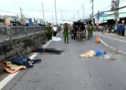 Xe máy tông người đi bộ trên Quốc lộ 1 khiến hai người tử vong