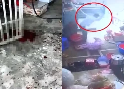 Chồng dùng dao chém vợ gục dưới sàn nhà rồi tự đâm vào mình